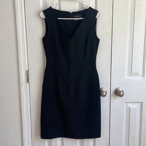 Piazza Sempione V-Neck Little Black Dress Size 42 (Italy)